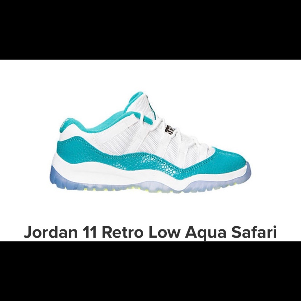 Jordan 11 Retro Low Aqua Safari